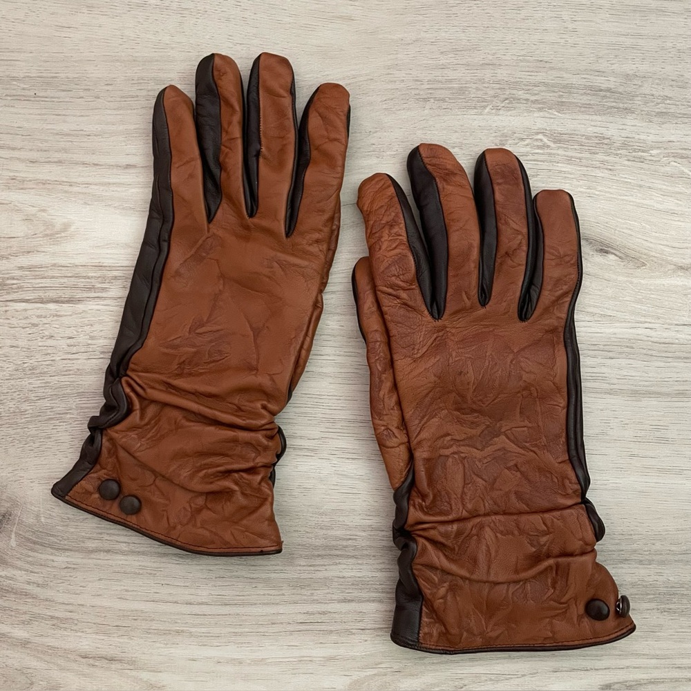 ANTHROPOLOGIE LEATHER DRIVING GLOVES